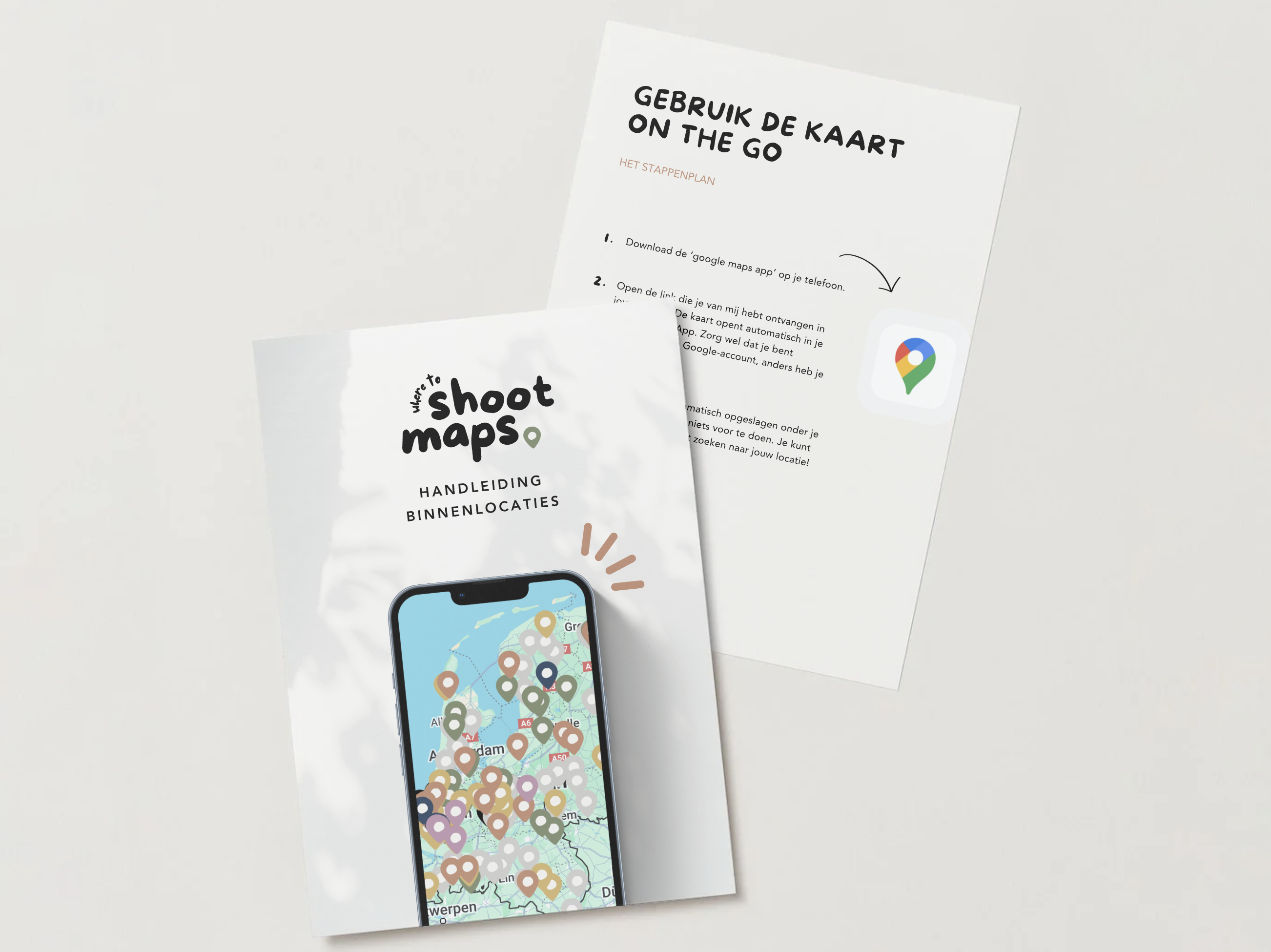 Shootmaps handleiding en kaart